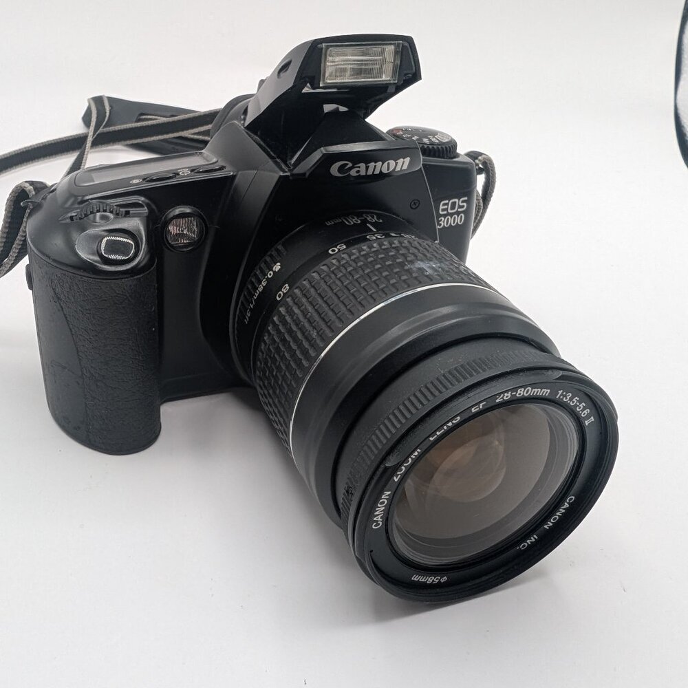 Canon EOS 3000 Film Camera w/ 28-80mm 1:3.5-5.6 Lens - Picture 3 of 8